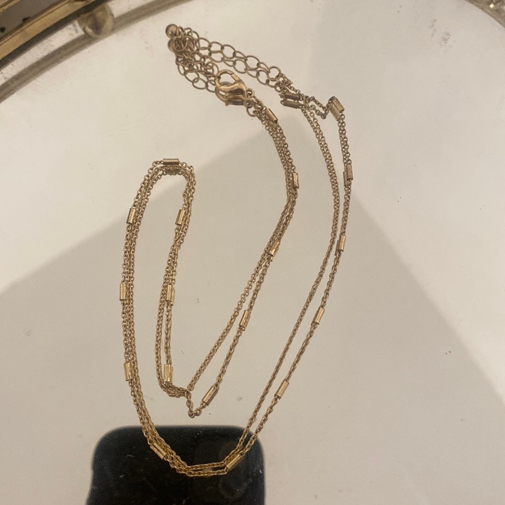 Gold layering necklace